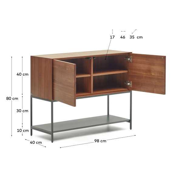 VEDRANA BUFFET 2 DOORS WALNUT VENEER...