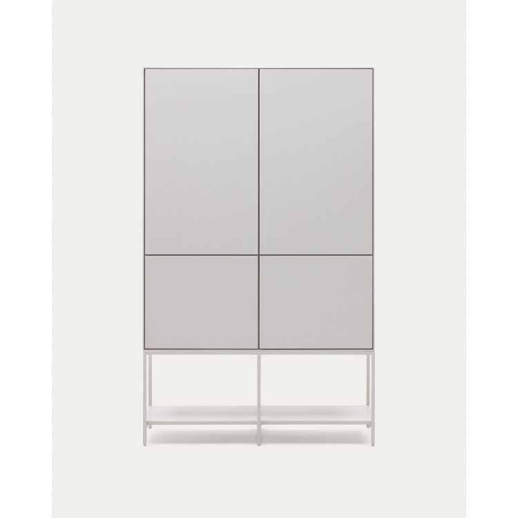 BUFFET VEDRANA 4 PORTAS DM LACADO BRANCO 97,5 X 160 CM