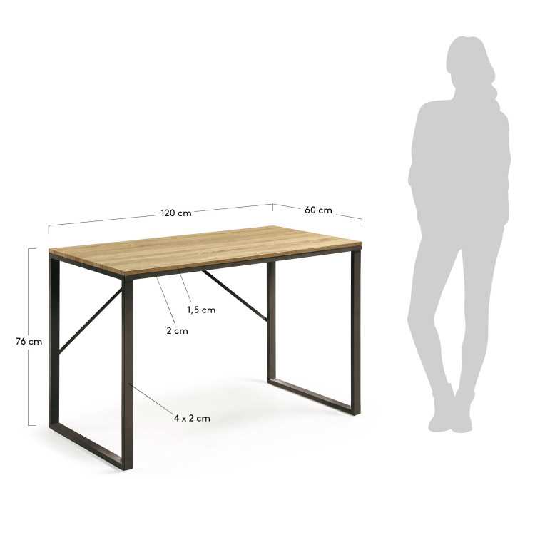 TALBOT DESK IN NATURAL FINISH MELAMINE AND...