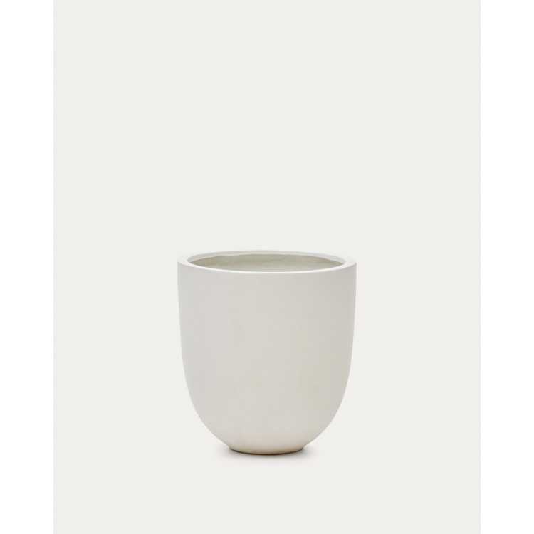 PLANTADOR AIGUABLAVA EM CIMENTO BRANCO D 56 CM