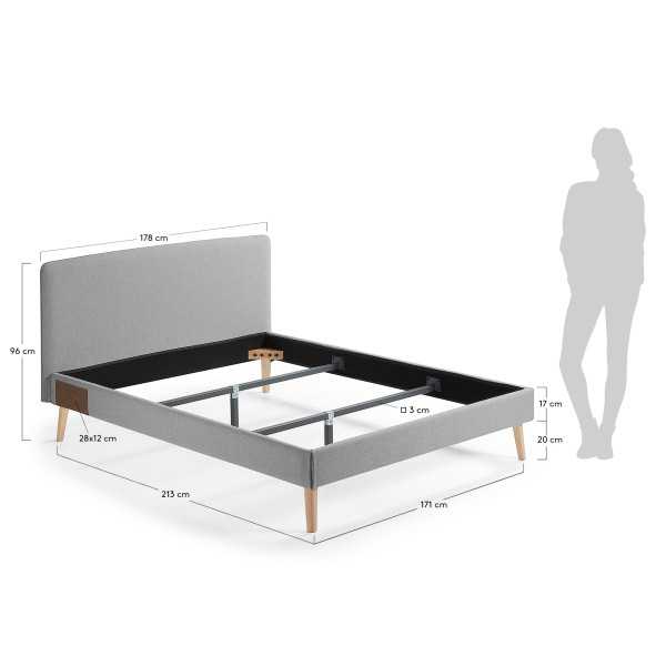 HOUSSE POUR LIT DYLA GRISE POUR...