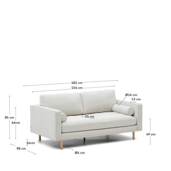 DEBRA 2-SEAT SOFA IN PEARL CHENILLE...