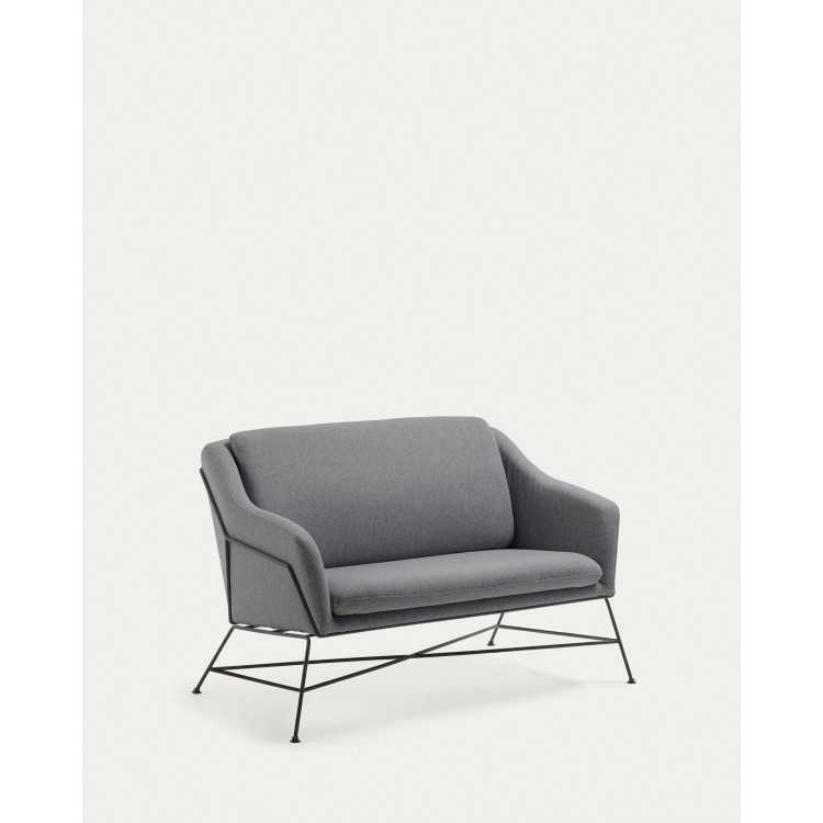 BRIDA 2-SEAT SOFA DARK GRAY 128 CM