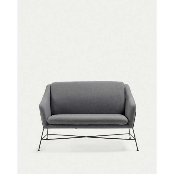 BRIDA 2-SEAT SOFA DARK GRAY 128 CM