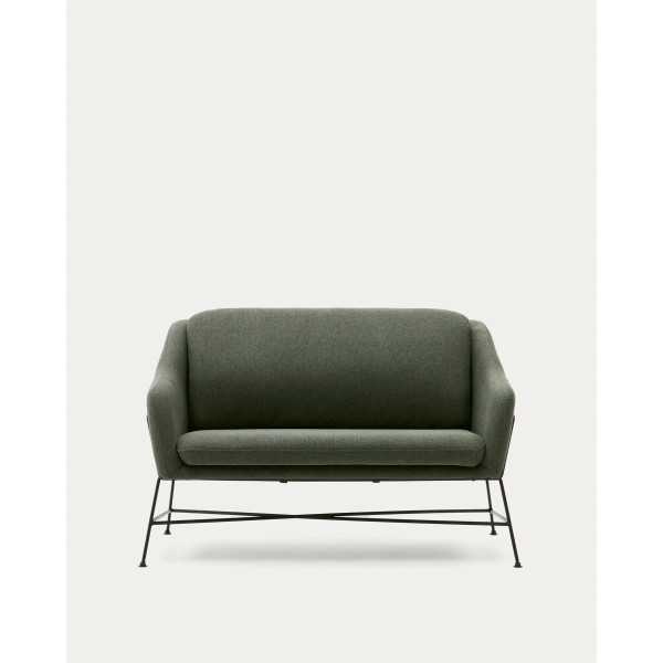 BRIDA 2 SEAT GREEN SOFA AND STEEL...