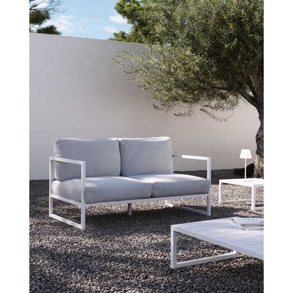 COMOVA 2-SEAT SOFA 100% OUTDOOR WHITE...
