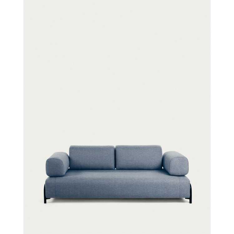 SOFÁ COMPO 3 LUGARES AZUL 232 CM