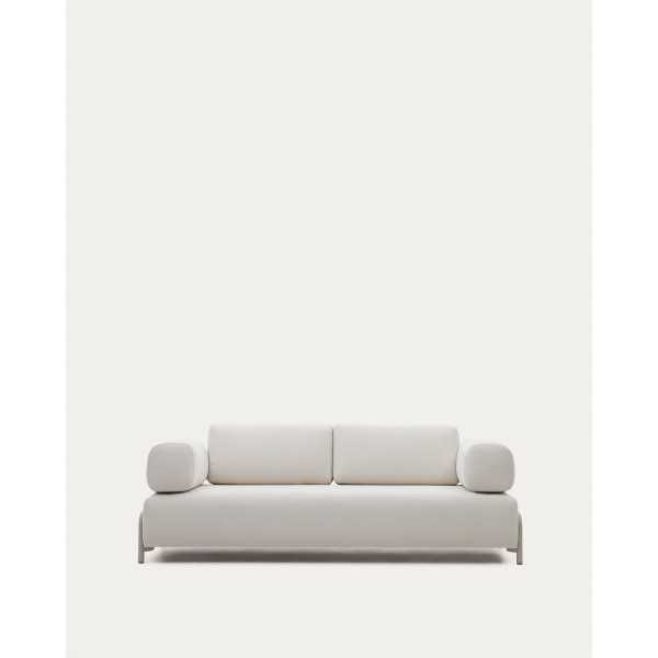 COMPO 3-SEAT SOFA IN BEIGE CHENILLE...