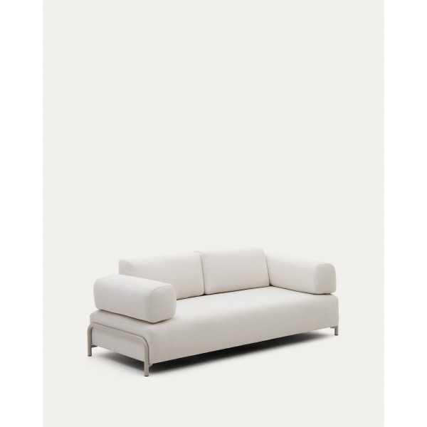 COMPO 3-SEAT SOFA IN BEIGE CHENILLE...