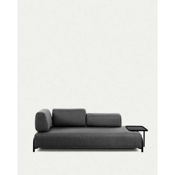 CANAPÉ COMPO 3 PL GRIS FONCÉ 252 CM...