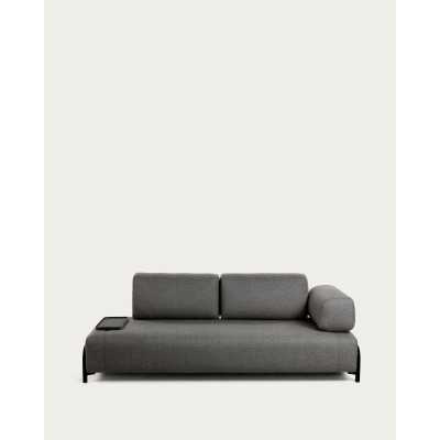 DARK GRAY 3-SEAT COMPO SOFA...