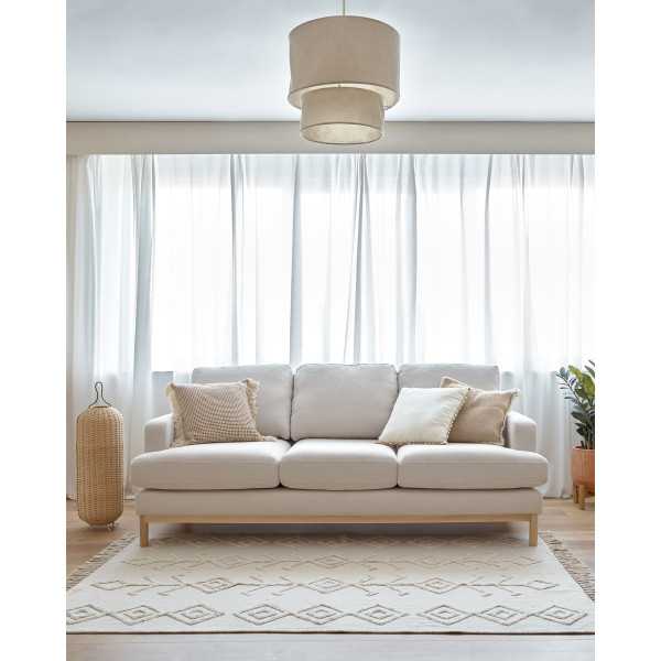 MIHAELA 3-SEAT SOFA IN WHITE...