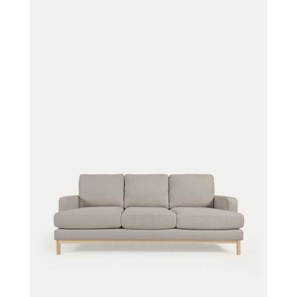 MIHAELA 3-SEAT SOFA IN GRAY BOUCLETTE...