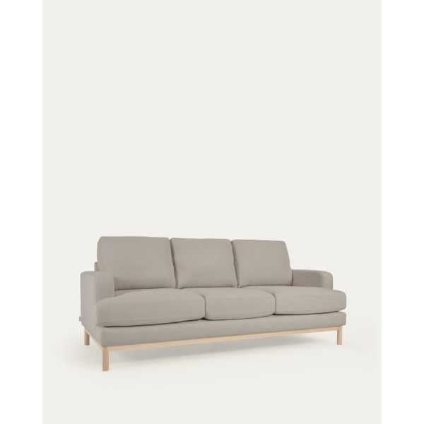MIHAELA 3-SEAT SOFA IN GRAY BOUCLETTE...