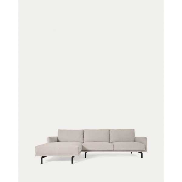 CANAPÉ GALENE 3 PLACES AVEC MÉRIDIENNE GAUCHE BEIGE 254 CM