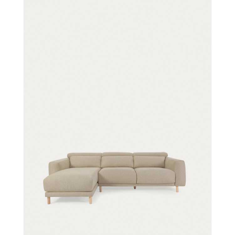 SINGA 3-SEAT SOFA WITH LEFT CHANNEL BEIGE 296 CM