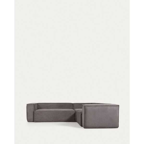 BLOK 3-SEAT CORNER SOFA IN GRAY HUGE...