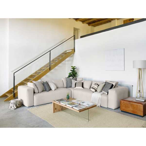 CANAPÉ D’ANGLE BLOK 4 PLACES BEIGE...