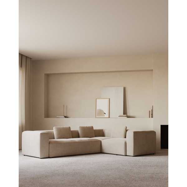 CANAPÉ D’ANGLE BLOK 4 PLACES BEIGE...