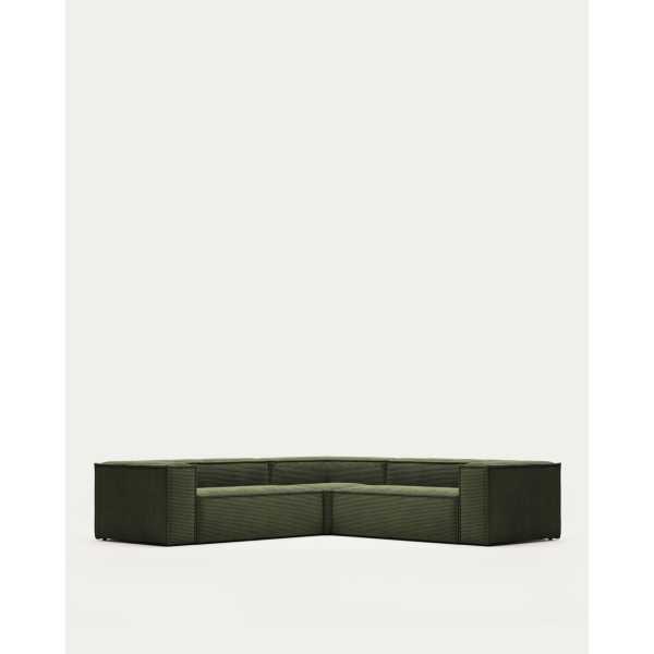 BLOK CORNER SOFA 4 SEAT GREEN...