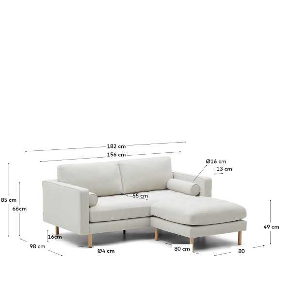 DEBRA 2-SEAT SOFA AND FOOTREST IN...