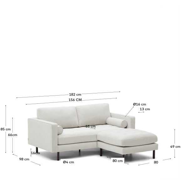 DEBRA 2-SEAT SOFA AND FOOTREST IN...