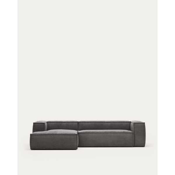 BLOK 3-SEATER SOFA LEFT CHAIRS VELVET...