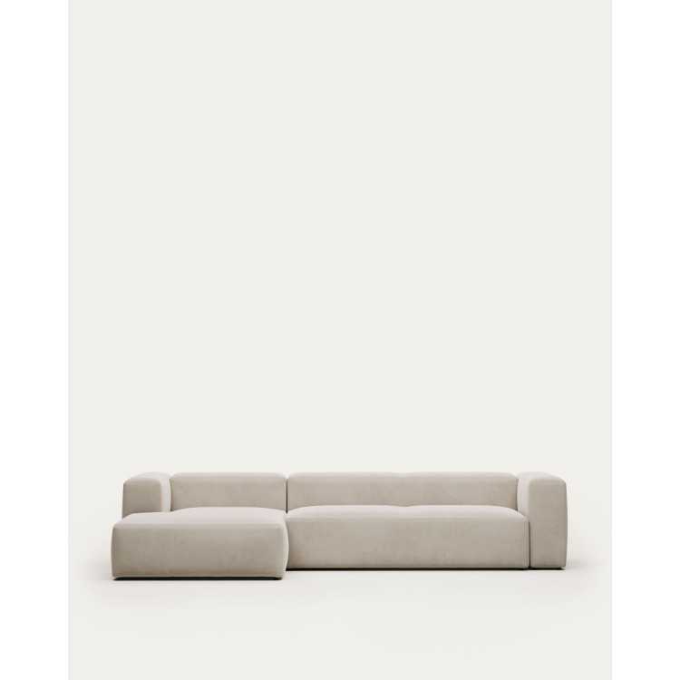BLOK SOFA 4 SEAT LEFT MERIDIEN BEIGE 330 CM