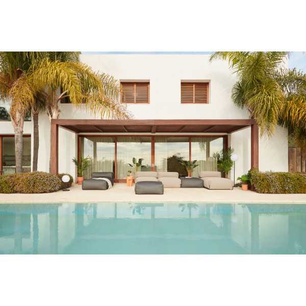 POUF DE SOFÁ MODULAR EXTERIOR COM...