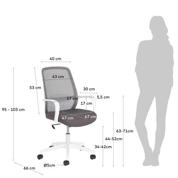MELVA GRAY OFFICE CHAIR