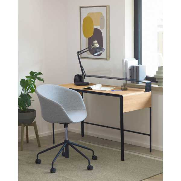 YVETTE LIGHT GRAY OFFICE CHAIR