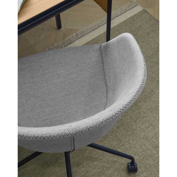 YVETTE LIGHT GRAY OFFICE CHAIR