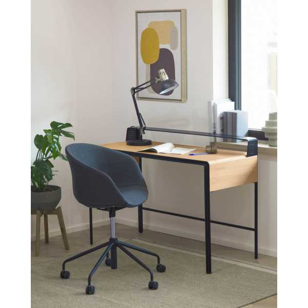 YVETTE DARK GRAY OFFICE CHAIR