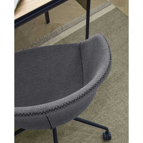 YVETTE DARK GRAY OFFICE CHAIR