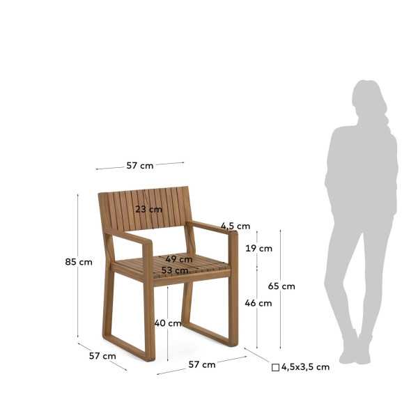 EMILI GARDEN CHAIR IN 100% FSC ACACIA...