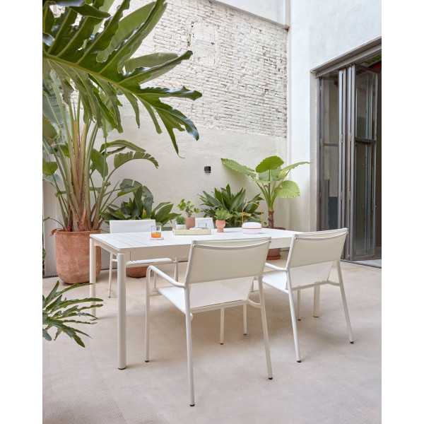 ZALTANA GARDEN CHAIR IN ALUMINUM WITH...
