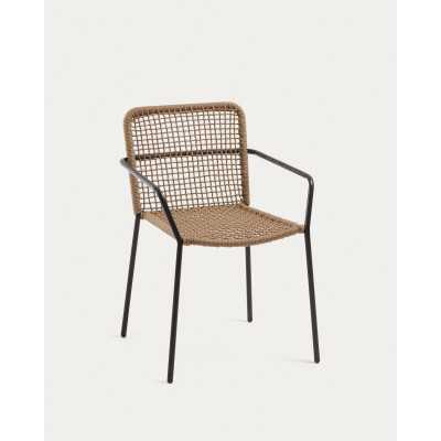 CHAISE ELLEN EN CORDE BEIGE...