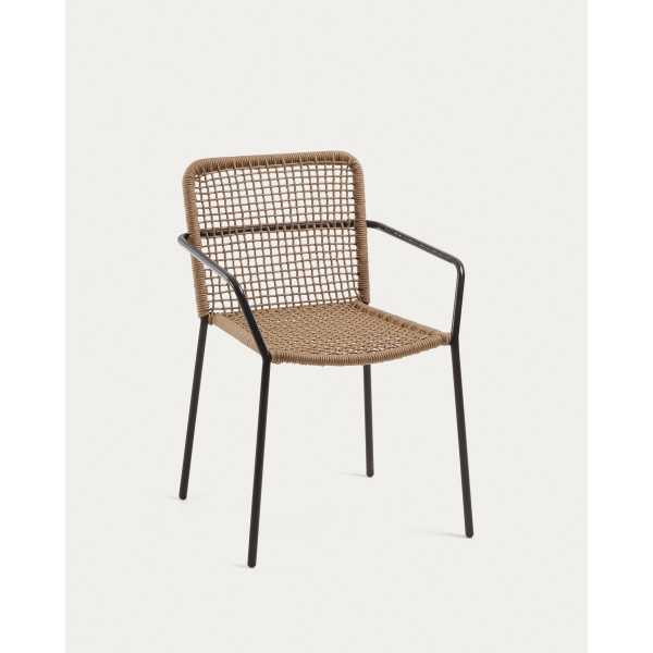 ELLEN CHAIR IN BEIGE ROPE AND...