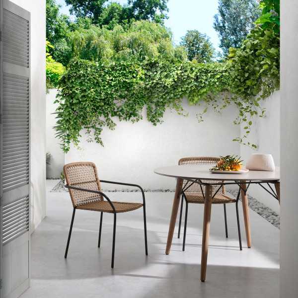 ELLEN CHAIR IN BEIGE ROPE AND...