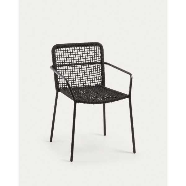 ELLEN CHAIR IN BLACK ROPE AND...