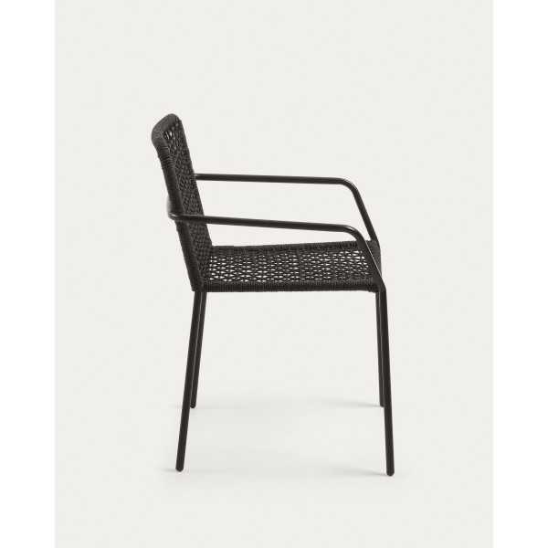 ELLEN CHAIR IN BLACK ROPE AND...
