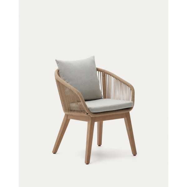 CHAISE PORTALO EN CORDE BEIGE ET...