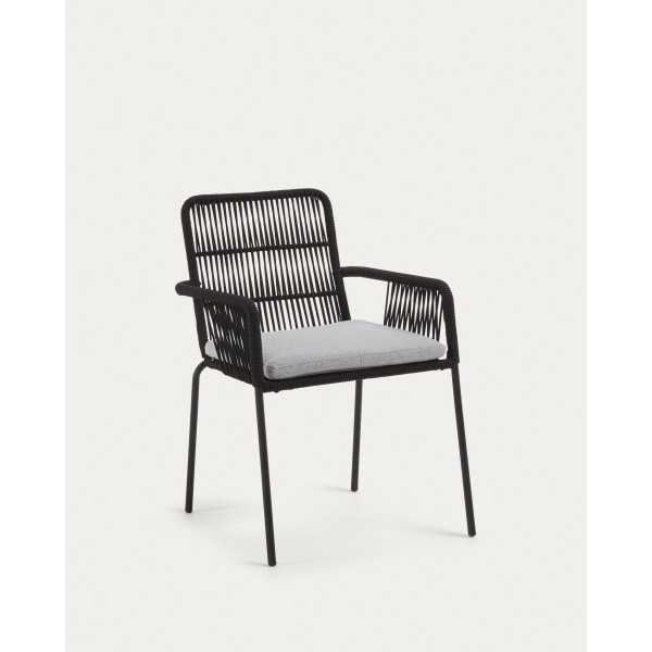 SAMANTA CHAIR IN BLACK ROPE AND...