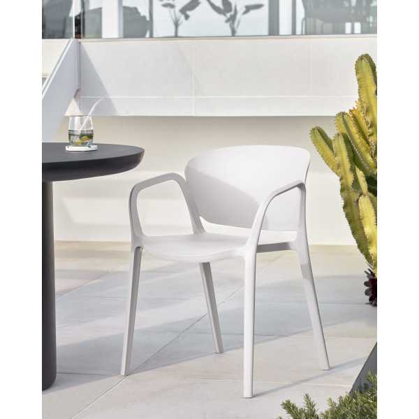 CHAISE SPÉCIAL JARDIN ANIA BLANC