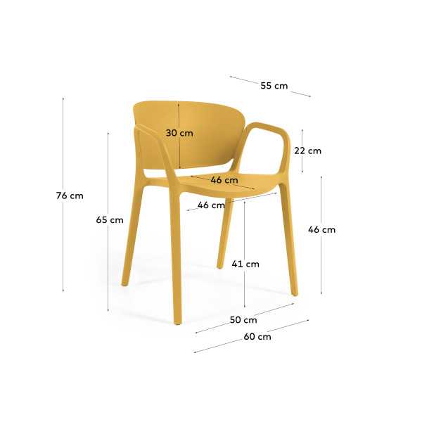 SPECIAL GARDEN CHAIR ANIA YELLOW