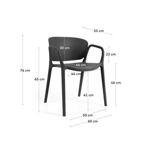 ANIA BLACK GARDEN SPECIAL CHAIR