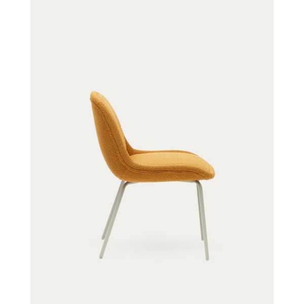 AIMIN CHAIR IN YELLOW BOUCLETTE AND...