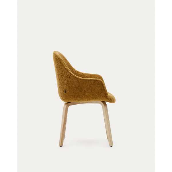 ALELI BOUCLETTE MUSTARD CHAIR AND ASH...