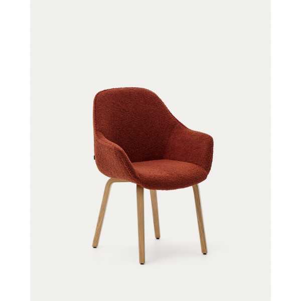 ALELI BOUCLETTE TERRACOTTA CHAIR AND...