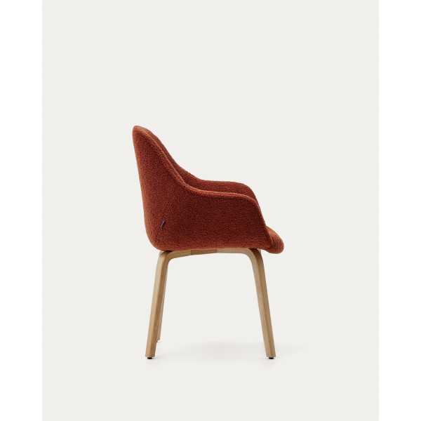 CHAISE ALELI BOUCLETTE TERRE CUITE ET...